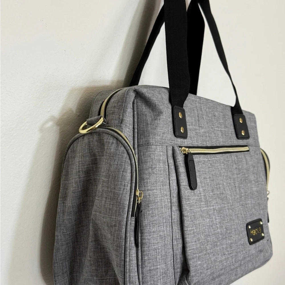 HaloVa Gray Baby insulated Bag also has strap for shoulder or crossbody - Picture 2 of 16